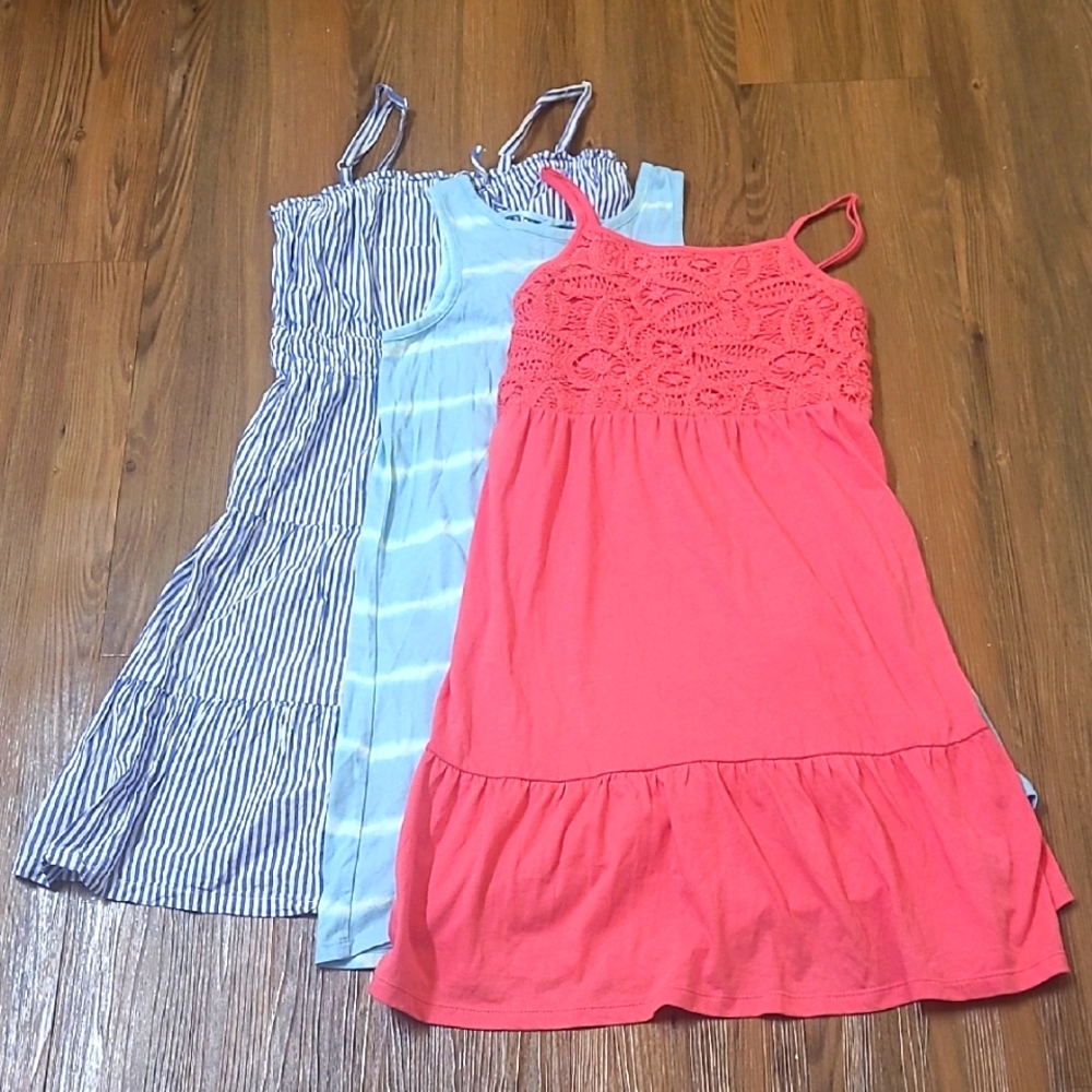 OLNAVYStylish Kids Dresses Set - Pink, Blue, and Striped